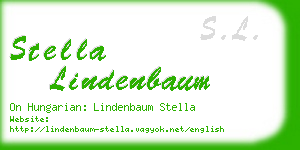 stella lindenbaum business card